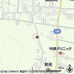 鹿児島県鹿屋市横山町1529周辺の地図