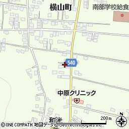 鹿児島県鹿屋市横山町1554周辺の地図