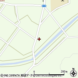 南九州市　中福良地区公民館周辺の地図