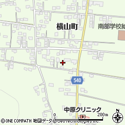 鹿児島県鹿屋市横山町2013周辺の地図