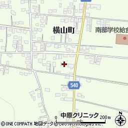 鹿児島県鹿屋市横山町2012周辺の地図