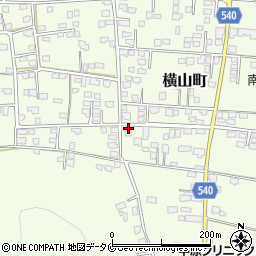 鹿児島県鹿屋市横山町2022周辺の地図