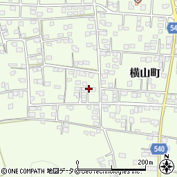 鹿児島県鹿屋市横山町2028周辺の地図