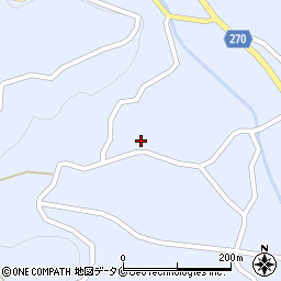 鹿児島県南さつま市加世田津貫23480周辺の地図