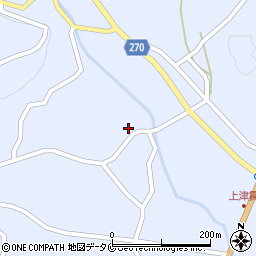 鹿児島県南さつま市加世田津貫23403周辺の地図