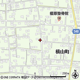 鹿児島県鹿屋市横山町2088周辺の地図