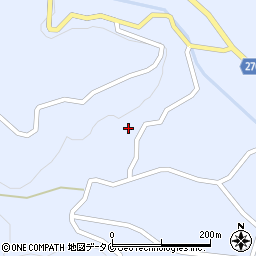 鹿児島県南さつま市加世田津貫23580周辺の地図