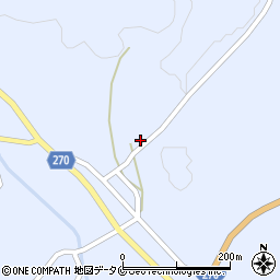 鹿児島県南さつま市加世田津貫13276-1周辺の地図