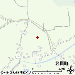 鹿児島県鹿屋市名貫町周辺の地図