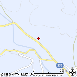鹿児島県南さつま市加世田津貫13542周辺の地図