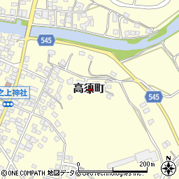 鹿児島県鹿屋市高須町周辺の地図