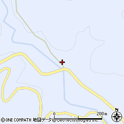 鹿児島県南さつま市加世田津貫13650-1周辺の地図