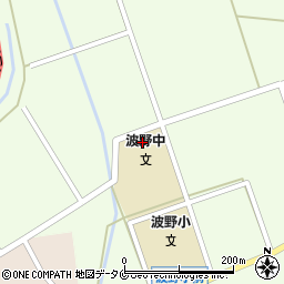 肝付町立波野地区公民館周辺の地図