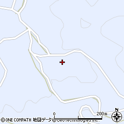 鹿児島県南さつま市加世田津貫7667-2周辺の地図