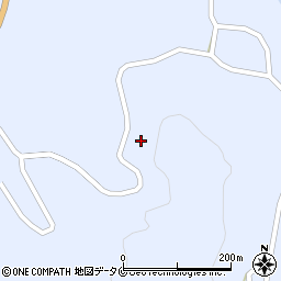 鹿児島県南さつま市加世田津貫11420周辺の地図