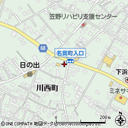 ＥＮＥＯＳセルフ川西ＳＳ周辺の地図