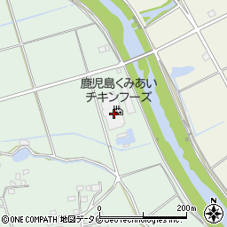 鹿児島くみあいチキンフーズ株式会社　加工工場周辺の地図