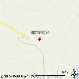 都井岬灯台周辺の地図
