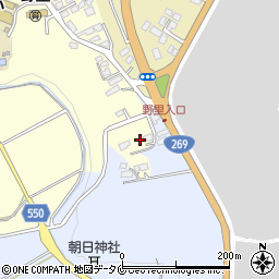 鹿児島県鹿屋市上野町4138周辺の地図