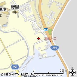 鹿児島県鹿屋市上野町4140-3周辺の地図