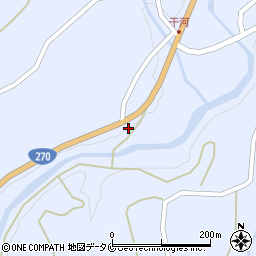 鹿児島県南さつま市加世田津貫3722-2周辺の地図