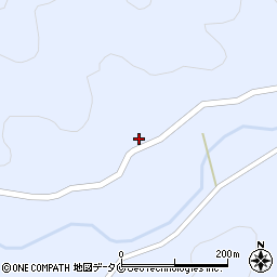 鹿児島県南さつま市加世田津貫2556周辺の地図