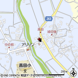 高田石油店周辺の地図