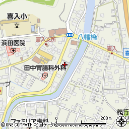 南日本銀行喜入支店 ＡＴＭ周辺の地図