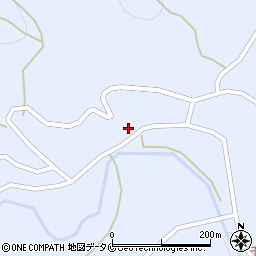 鹿児島県南さつま市加世田津貫2034周辺の地図