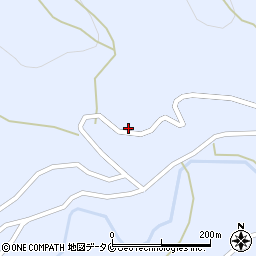 鹿児島県南さつま市加世田津貫2010周辺の地図