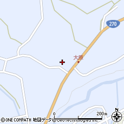 鹿児島県南さつま市加世田津貫987-1周辺の地図