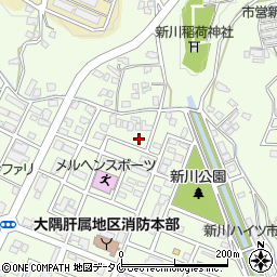 鹿児島県鹿屋市新川町周辺の地図