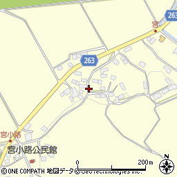 鹿児島県南九州市川辺町宮周辺の地図