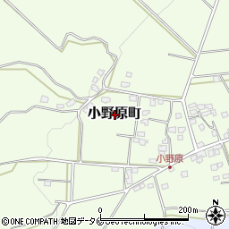 鹿児島県鹿屋市小野原町周辺の地図