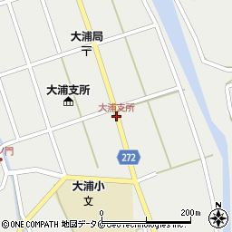 大浦支所周辺の地図