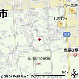 鹿児島県鹿屋市新川町164-1周辺の地図