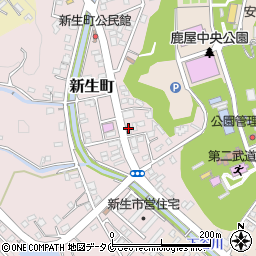 ＥＮＥＯＳセルフ新生町ＳＳ周辺の地図