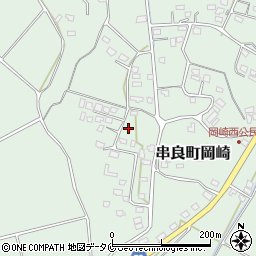 鹿児島県鹿屋市串良町岡崎周辺の地図