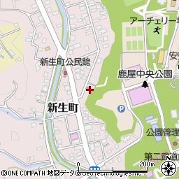 鹿屋新生簡易郵便局周辺の地図