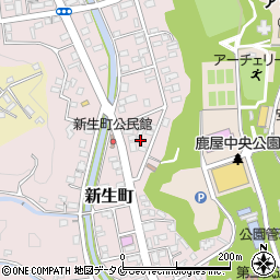 鹿児島県鹿屋市新生町17-17周辺の地図