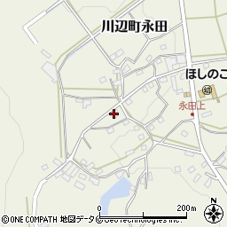 鹿児島県南九州市川辺町永田2517-2周辺の地図