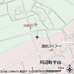 鹿児島県南九州市川辺町田部田5287周辺の地図