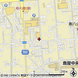 鹿屋寿八郵便局周辺の地図
