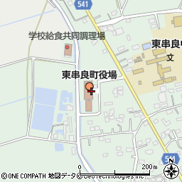 東串良町役場　東串良町有機堆肥センター周辺の地図