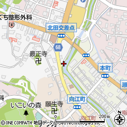 鹿児島県鹿屋市北田町2周辺の地図