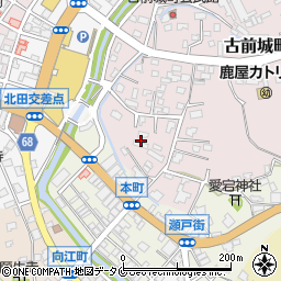 鹿児島県鹿屋市古前城町9周辺の地図