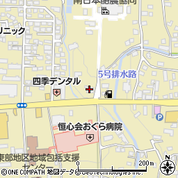 南日本銀行笠之原支店周辺の地図