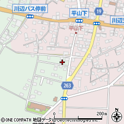 鹿児島県南九州市川辺町田部田4751-4周辺の地図