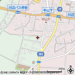 鹿児島県南九州市川辺町田部田4751-1周辺の地図
