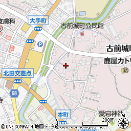 鹿児島県鹿屋市古前城町7周辺の地図